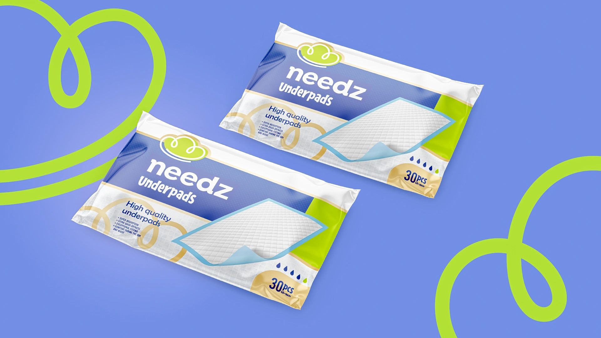 嬰兒與成人衛生用品紙尿褲濕巾Needz品牌創建品牌起名logo設計包裝設計-上海品牌策劃公司