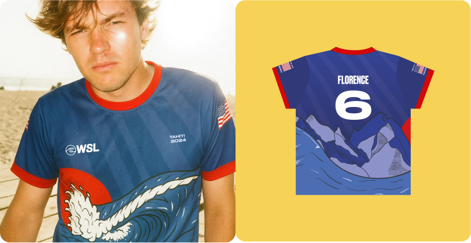世界沖浪聯盟Teahupo''''''''o 2024 年WSL奧運服裝品牌視覺設計-上海品牌設計公司