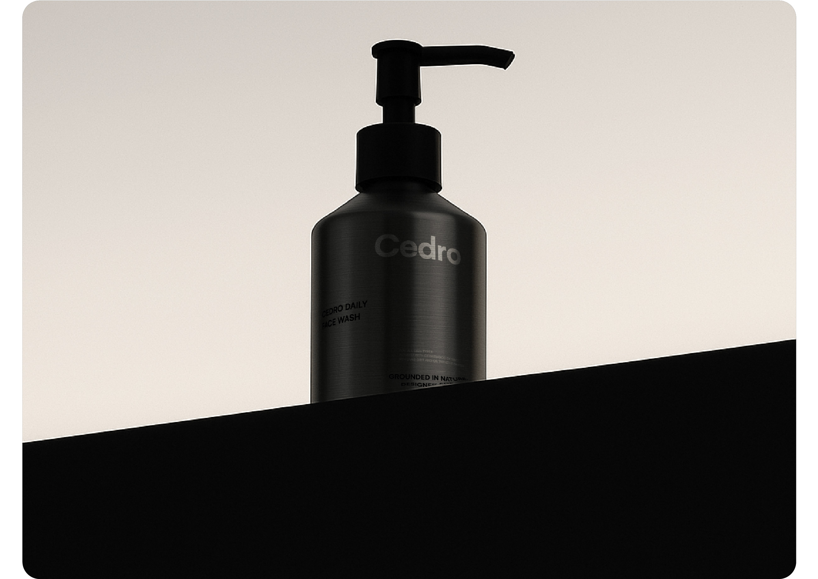 Cedro 男性護膚品牌創建（潔面乳保濕霜精華液）-命名logo設計銀色包裝設計