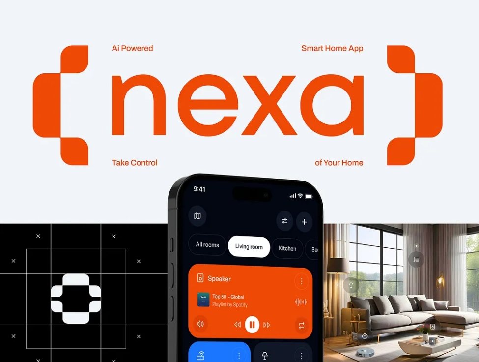 人工智能驅動的智能家居解決方案logo設計