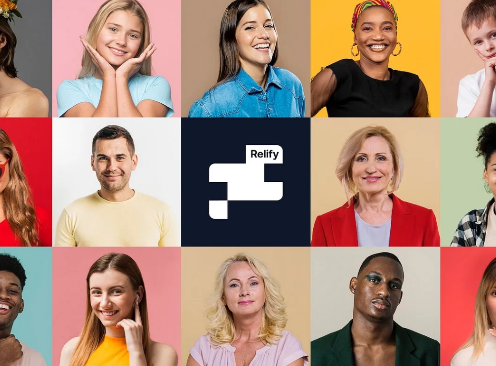 Relify — CRM 平臺徽標logo設計