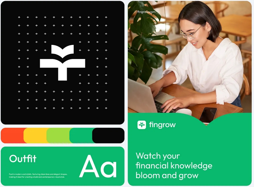 金融知識平臺的標志logo設計