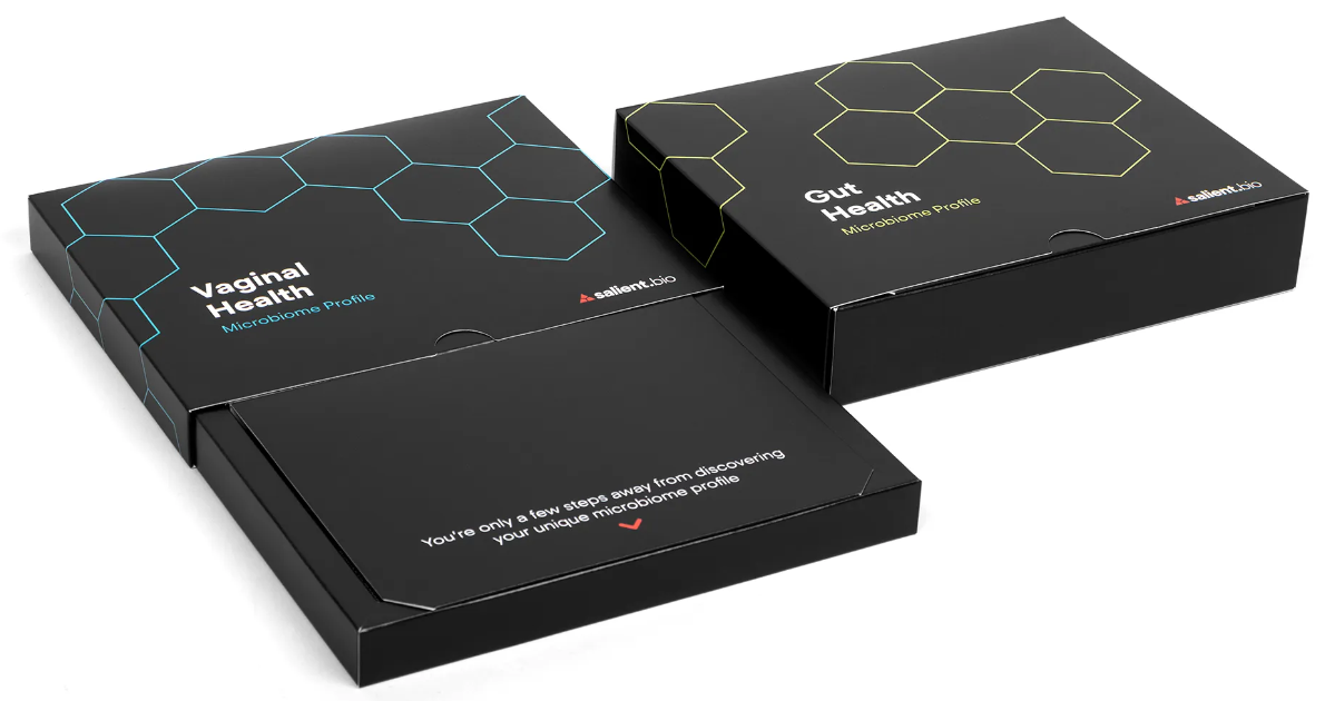 SALIENT BIO 腸道微生物組和陰道微生物組測試試劑包裝盒設計 SALIENT BIO 腸道微生物組和陰道微生物組測試試劑包裝盒設計