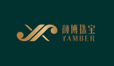 yamber顏博珠寶logo設計