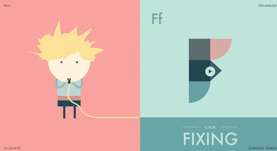 以視頻格式了解字母表。Via A代表Albert。