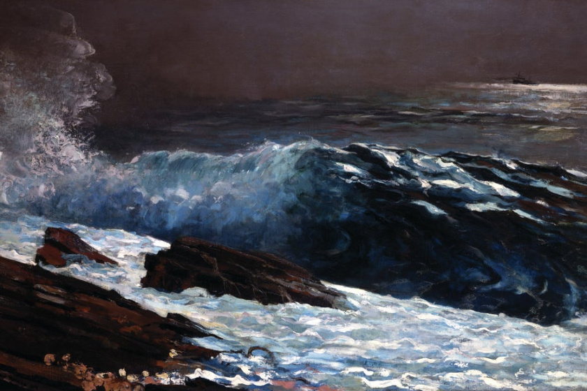 使用直線在波浪中產生湍流