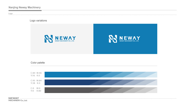NEWAY新途機械公司中英文命名及標志設計 