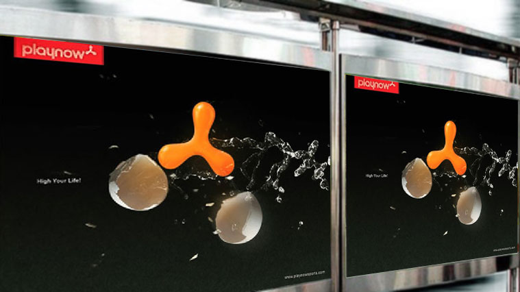 PLAYNOW運動服飾平面廣告創意