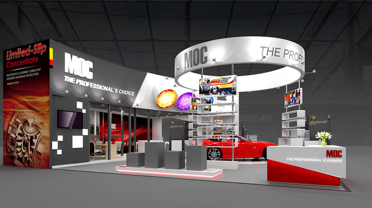 美國MOC汽車養護品展會展臺設計