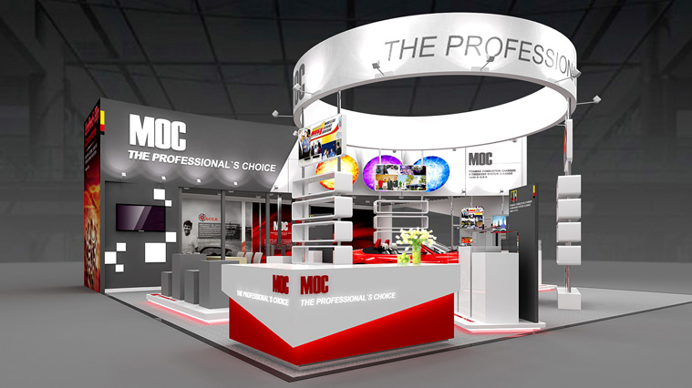 美國MOC汽車養護品展會展臺設計
