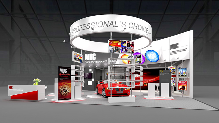 美國MOC汽車養護品展會展臺設計