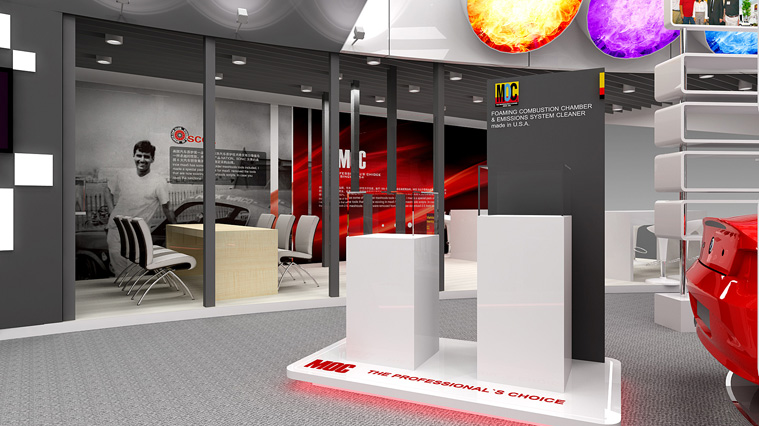 美國MOC汽車養護品展會展臺設計