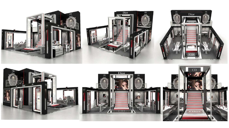 Dior化妝品專柜設(shè)計