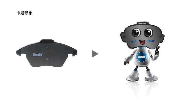 霍尼韋爾剎車片汽配品牌策劃-剎車人卡通形象設計-上海尚略汽配品牌策劃公司廣告設計公司