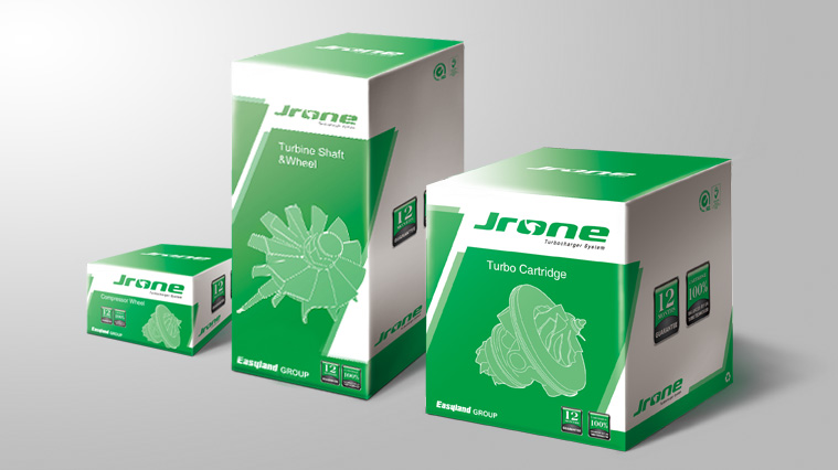 JRONE勁朗渦輪增壓器汽配包裝設計1-尚略廣告-上海包裝設計公司