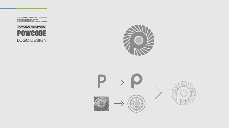 Powcode 帕柯德電動機汽配 LOGO設計、包裝設計