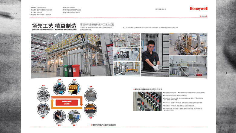 Honeywell霍尼韋爾摩擦材料汽車整車配套業(yè)務(wù)宣傳畫冊設(shè)計