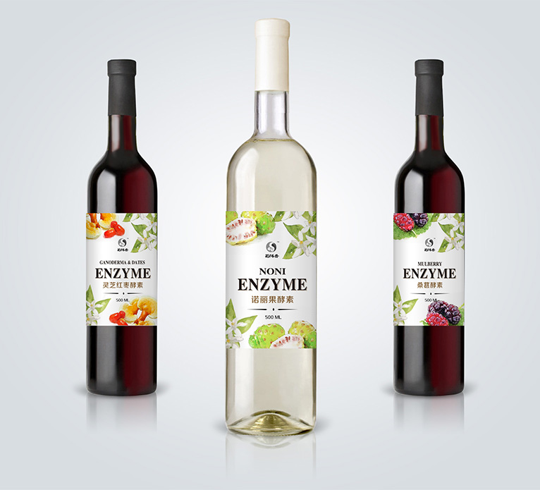 蜀陳香水果酵素禮盒紅酒裝包裝設(shè)計