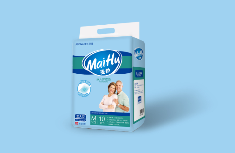 阿蓓納老人護(hù)理墊成人紙尿褲包裝設(shè)計(jì)