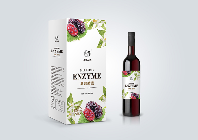 蜀陳香水果酵素禮盒紅酒裝包裝設(shè)計-上海保健品包裝設(shè)計公司