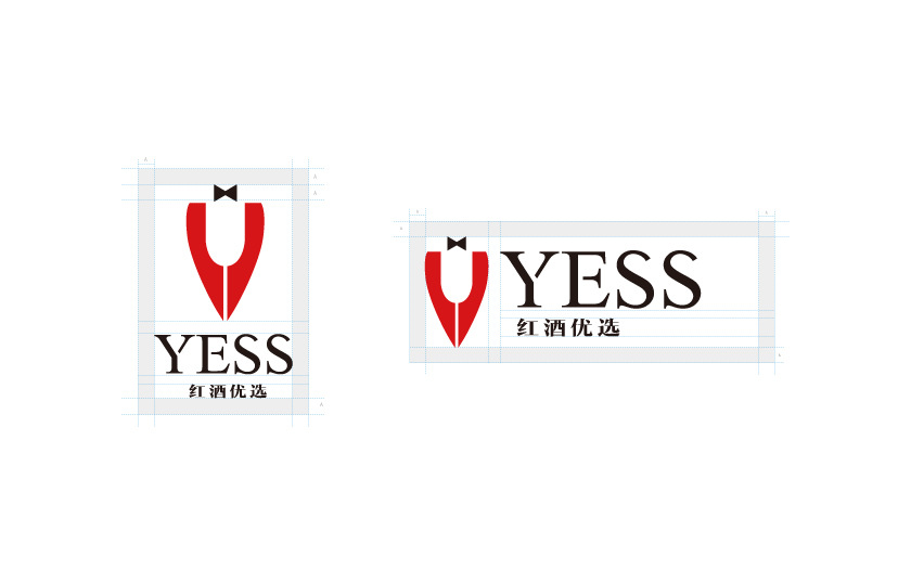 YESS紅酒優選商標LOGO設計