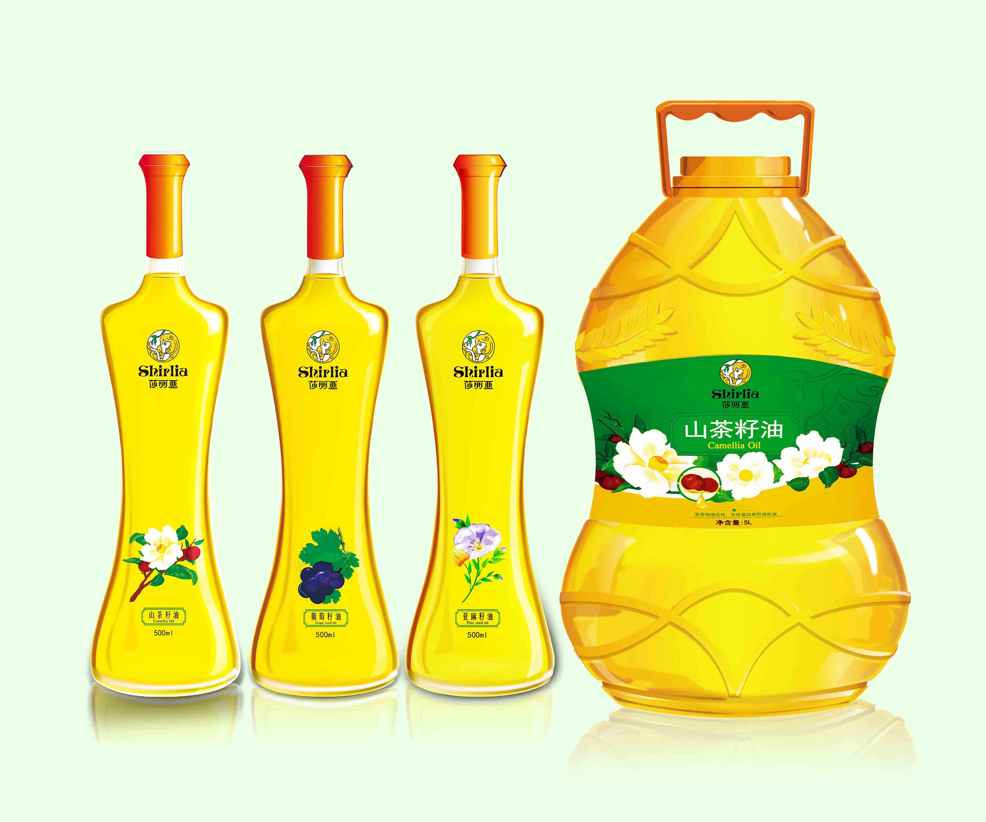 Shirlia 莎麗亞食用油logo設(shè)計(jì)品牌VI設(shè)計(jì)-上海logo設(shè)計(jì)公司