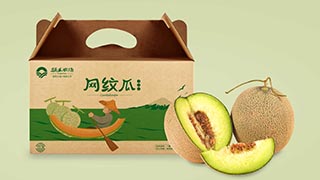 涌禾農場網紋瓜哈密瓜農產品包裝設計