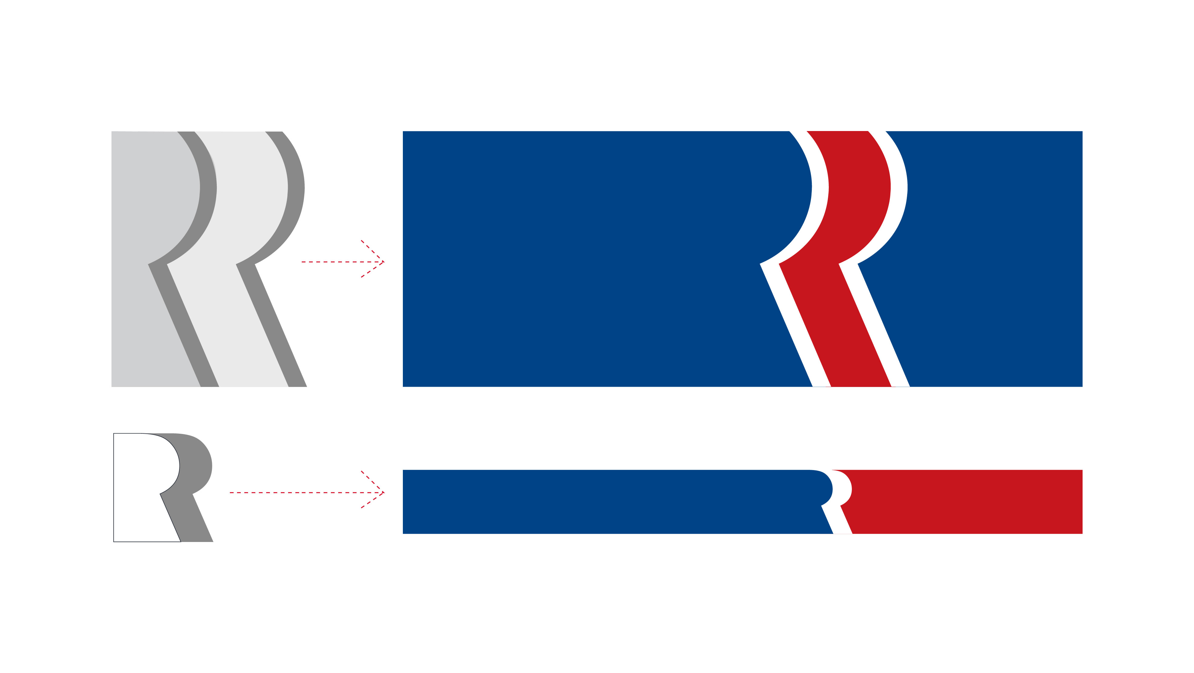 銳一機電公司VI設計，雙色系與R識別風工業企業vi設計