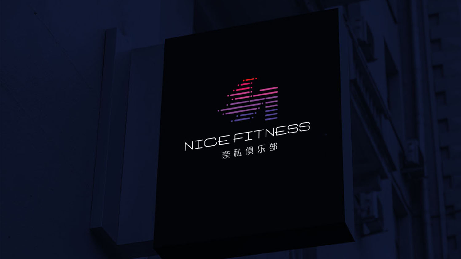 奈斯健身俱樂部高端會所logo設計vi設計