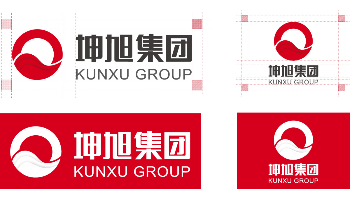 坤旭集團(tuán)企業(yè)文化MI策劃建設(shè)與公司llogo設(shè)計vi設(shè)計，濃濃中國風(fēng)