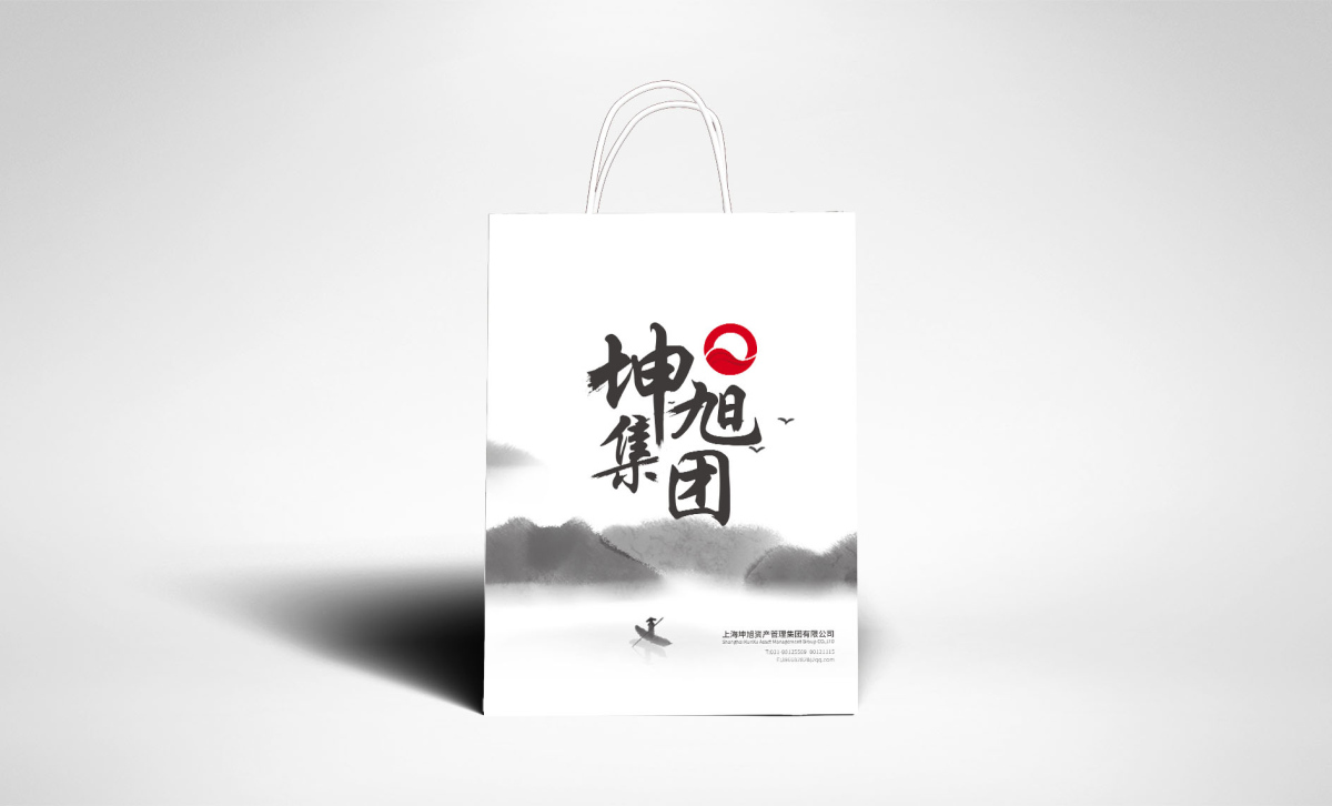 坤旭集團(tuán)企業(yè)文化MI策劃建設(shè)與公司llogo設(shè)計vi設(shè)計，濃濃中國風(fēng)