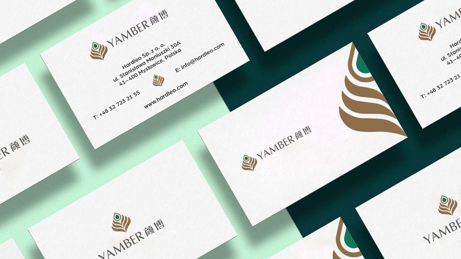 YAMBER顏博珠寶logo設計
