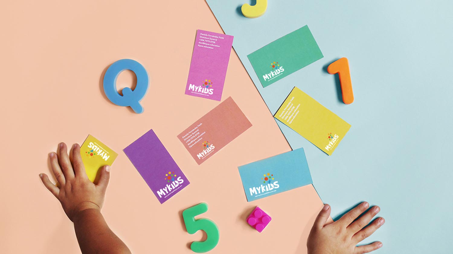 MYKIDS蒙奇思幼兒園品牌logo設計vi設計
