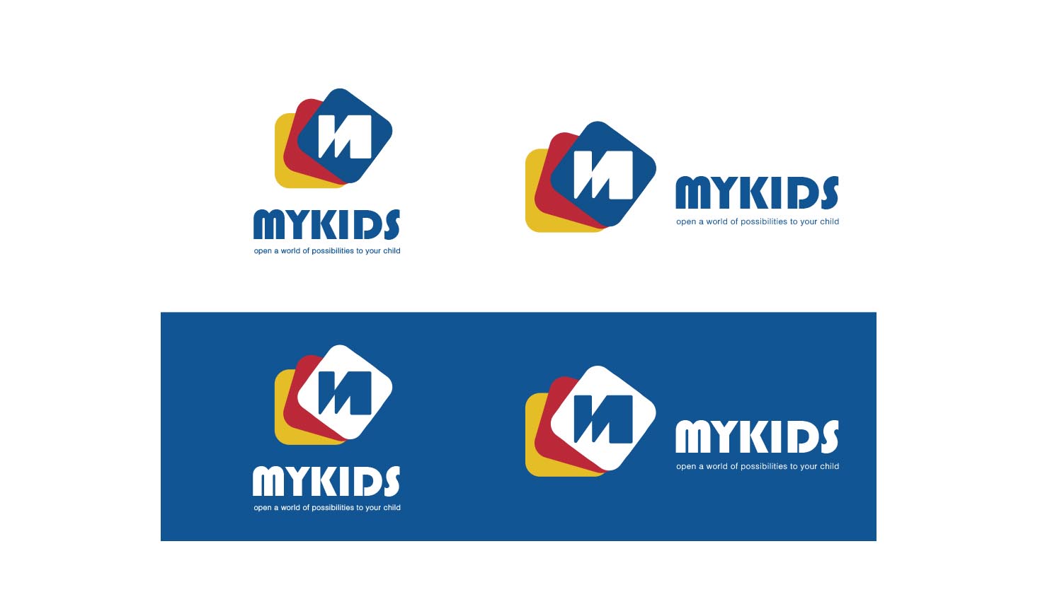 MYKIDS蒙奇思幼兒園品牌logo設計vi設計