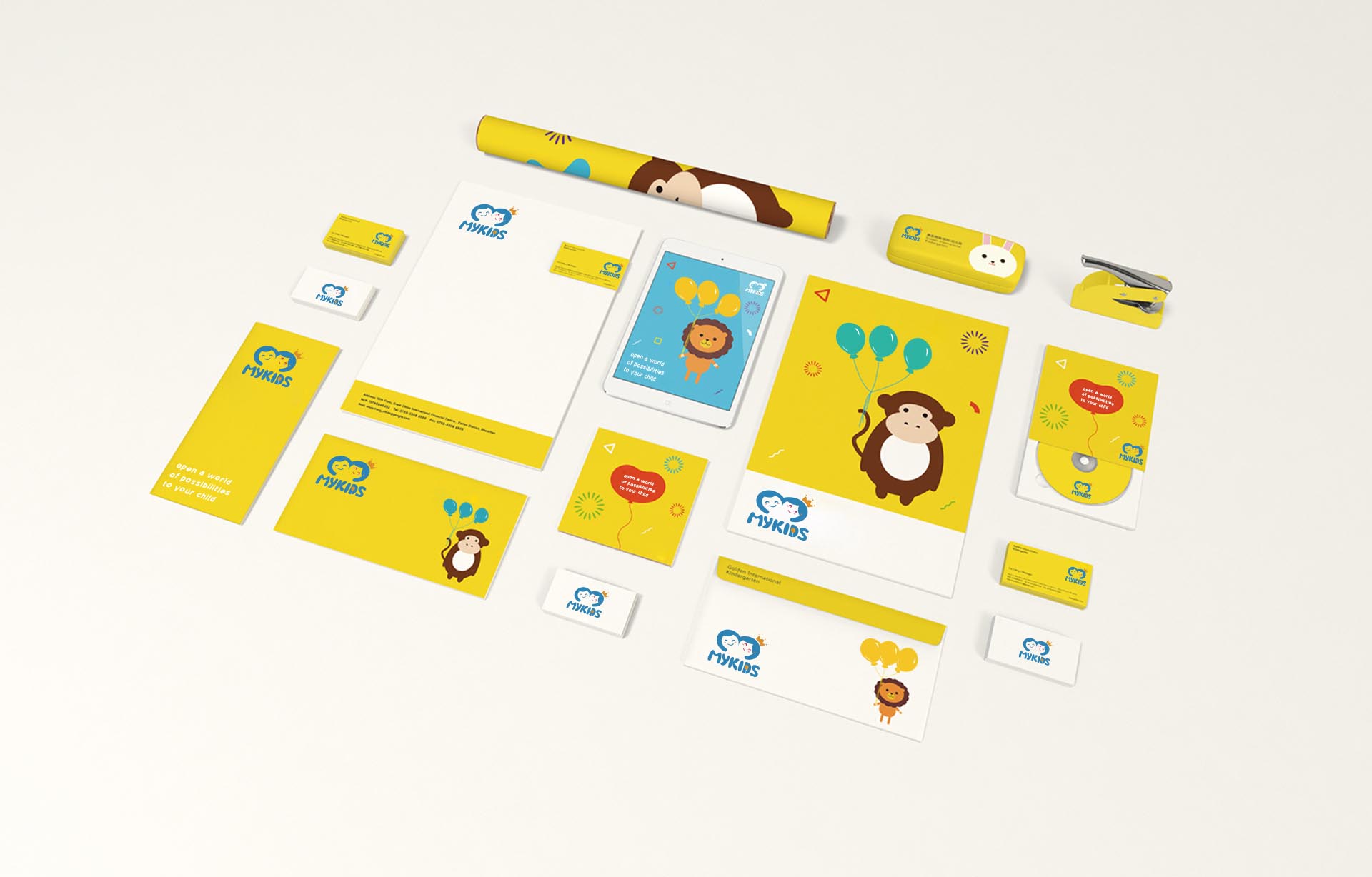 MYKIDS蒙奇思幼兒園品牌logo設(shè)計(jì)vi設(shè)計(jì)