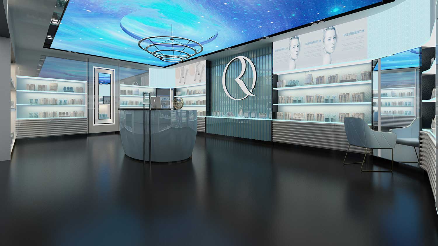 RFANNA瑞梵納化妝品專賣店空間設計