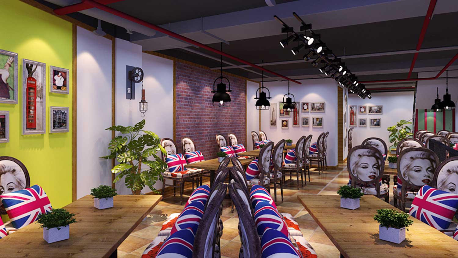 金媽媽時尚餐飲品牌設計與空間設計