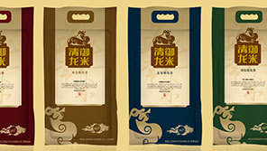 清御龍米五常大米品牌命名logo設計包裝設計