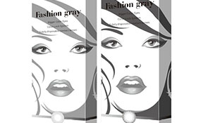 韓國(guó)科爾視美瞳隱形眼鏡“時(shí)尚灰”系列產(chǎn)品包裝設(shè)計(jì)