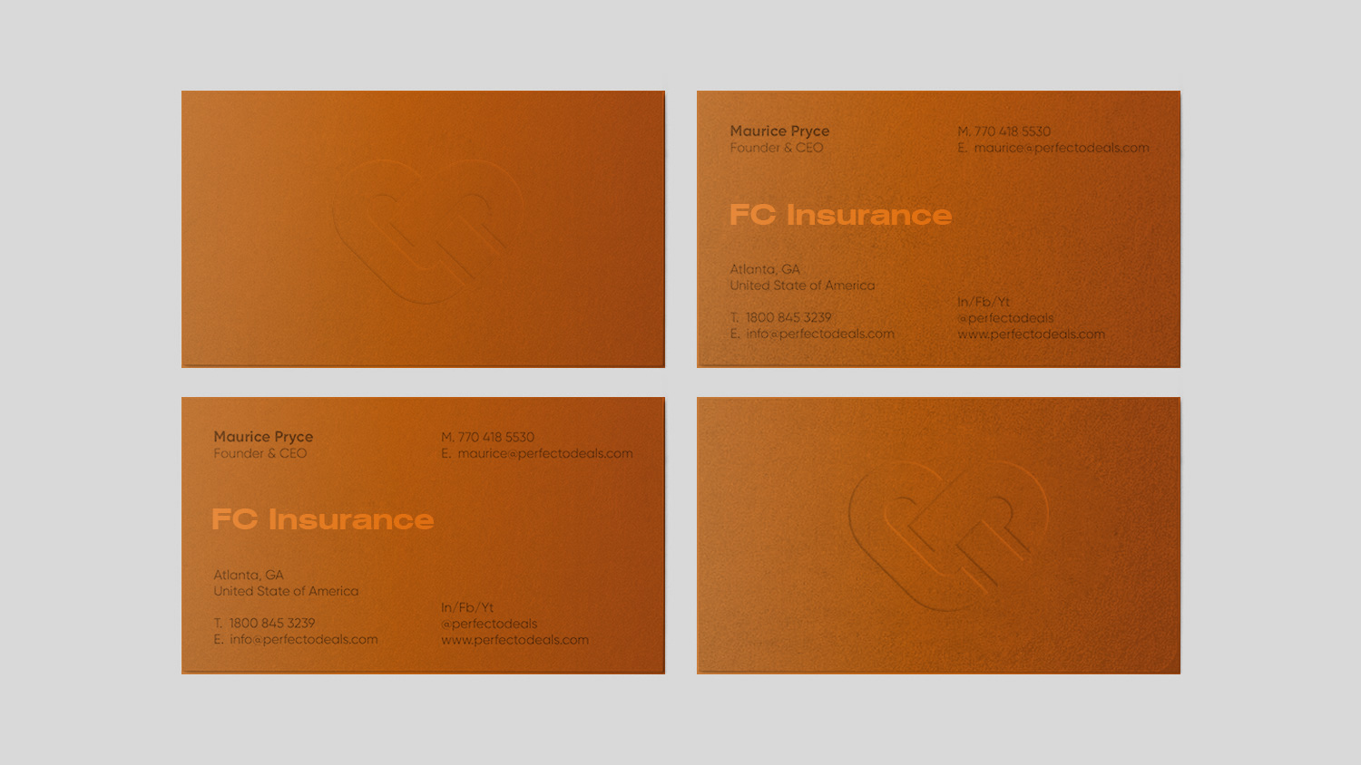 FC Insurance 保險logo設計vi設計提案