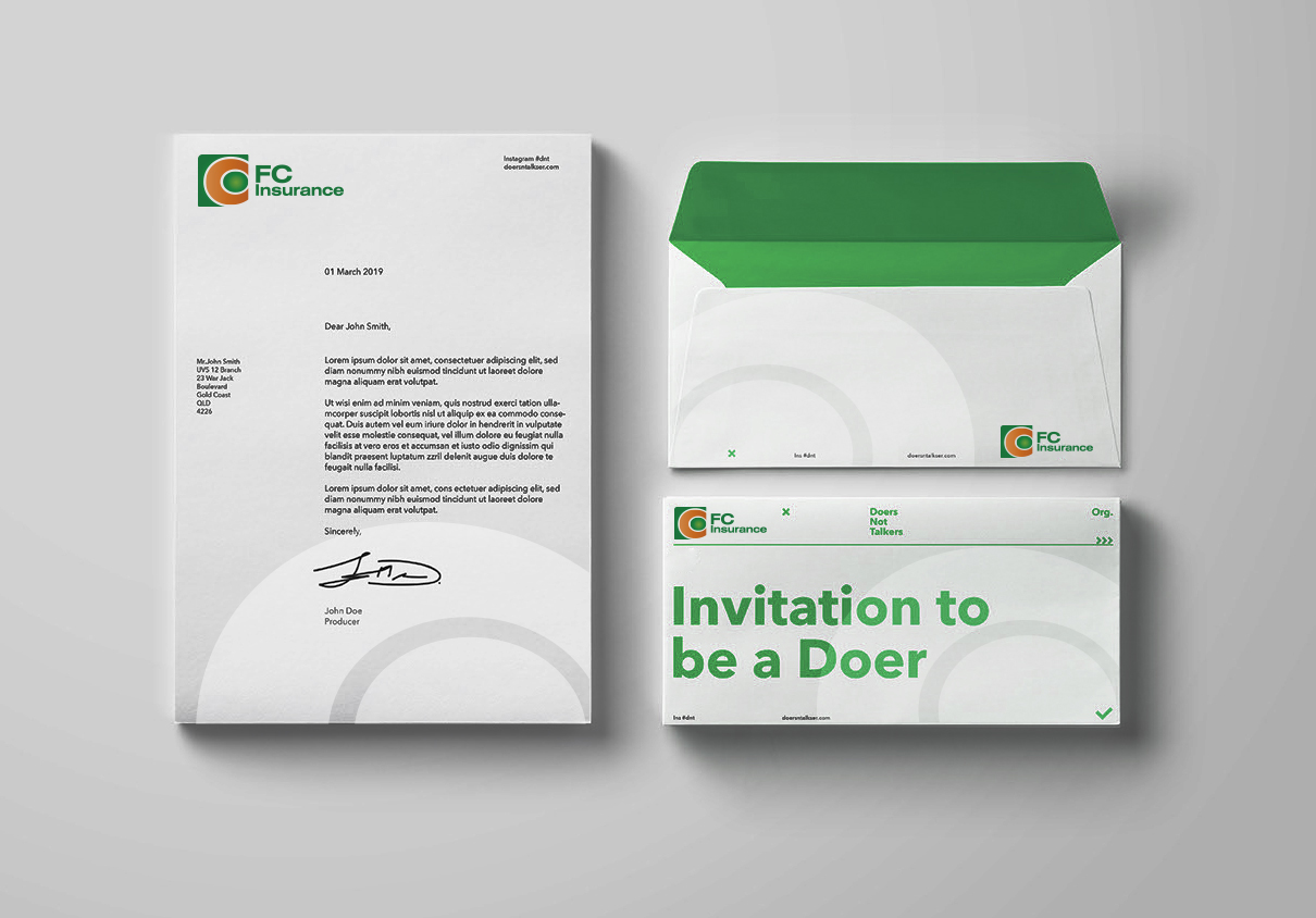 FC Insurance 保險logo設計vi設計提案