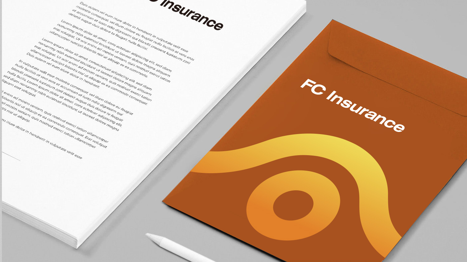 FC Insurance 保險logo設計vi設計提案