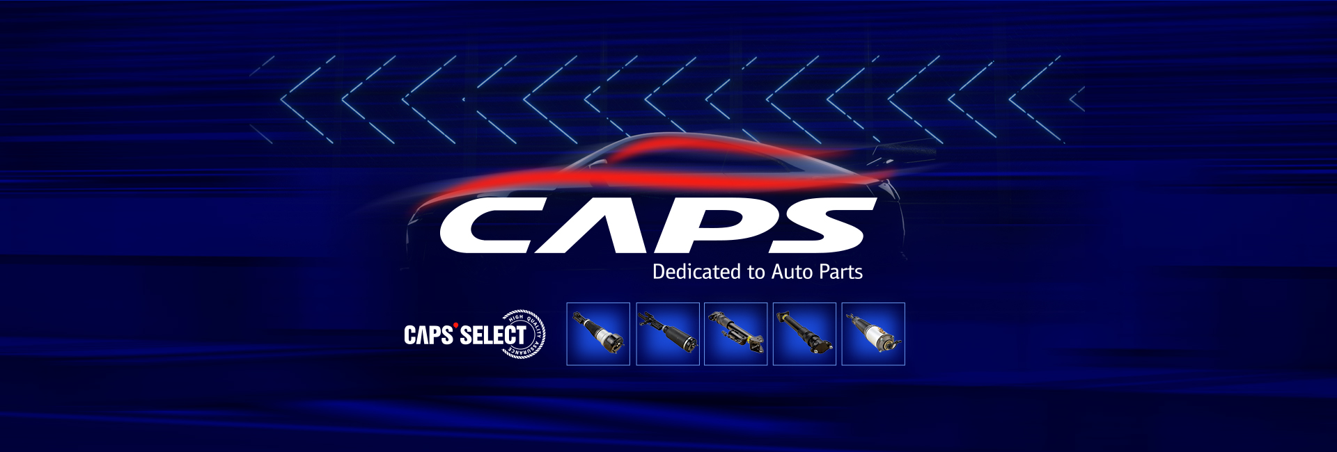 CAPS卡佩斯優選汽車減震器阿里巴巴國際站電商店鋪網站設計