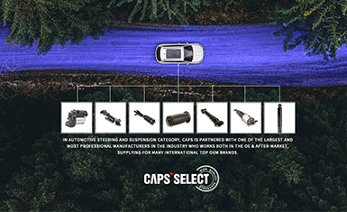 CAPS卡佩斯優選汽車減震器阿里巴巴國際站電商店鋪網站設計