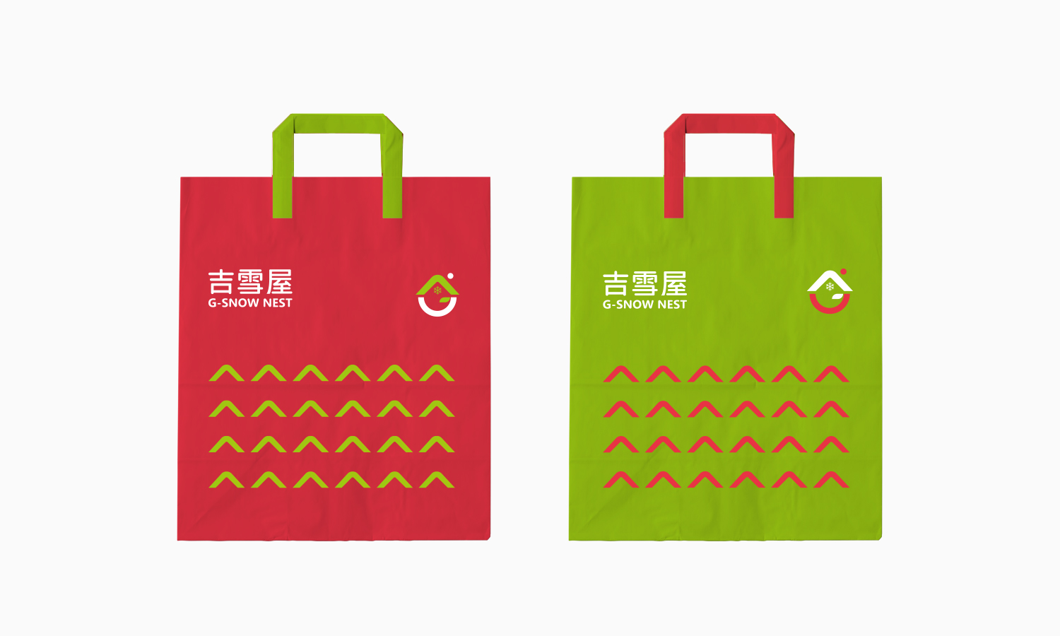 吉雪屋冷凍食品便利店品牌命名設計-logo,vi