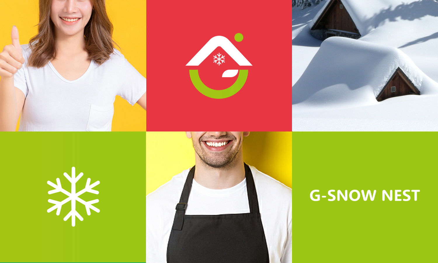 吉雪屋冷凍食品便利店品牌命名設計-logo,vi