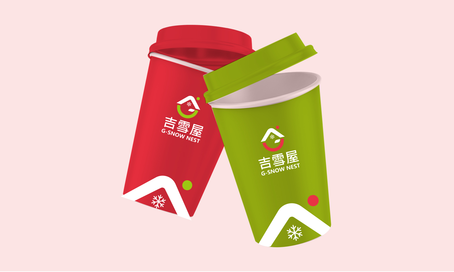 吉雪屋冷凍食品便利店零售品牌命名設計-logo,vi