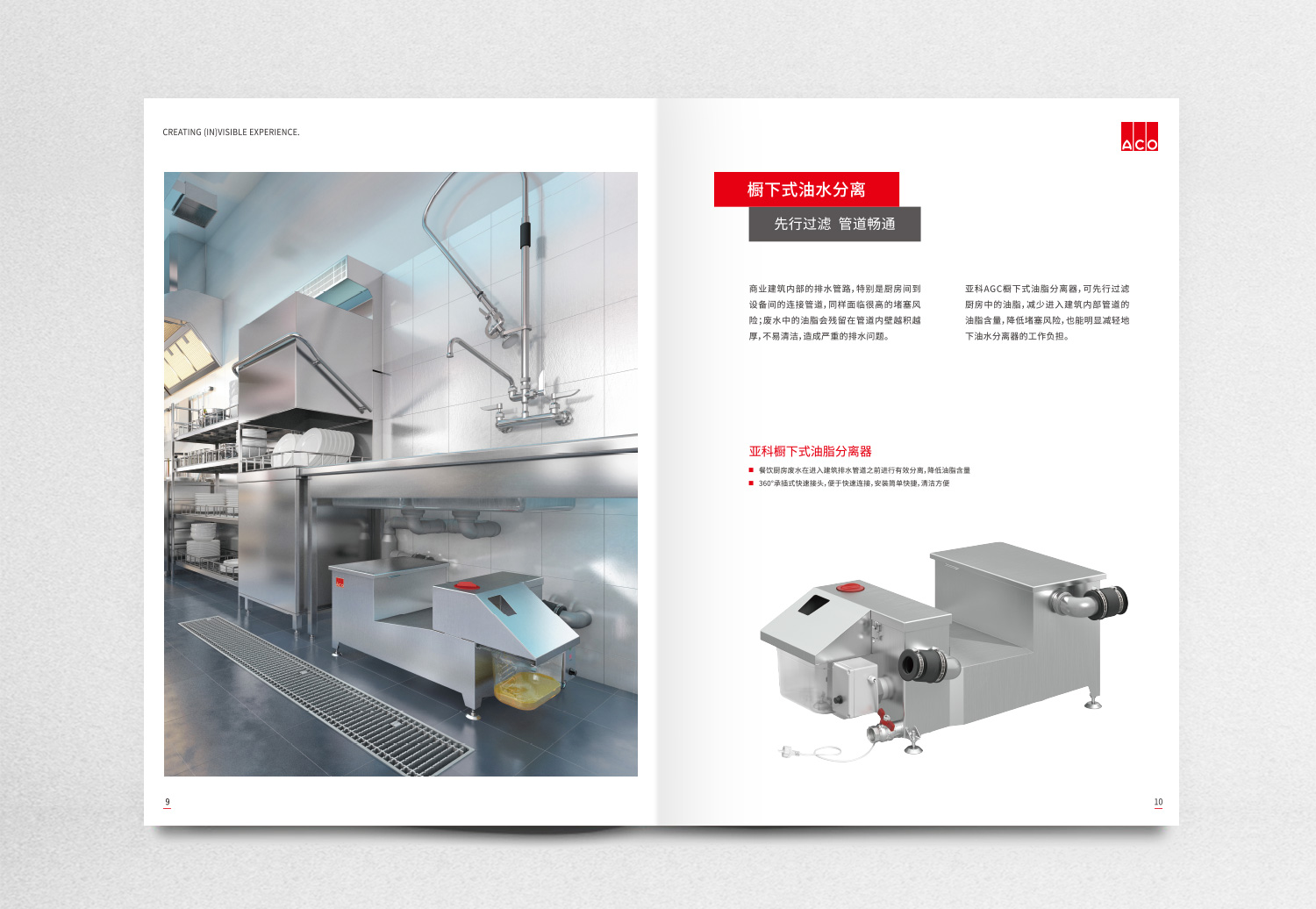 德國亞科排水“商業(yè)購物中心”排水解決方案宣傳畫冊策劃設(shè)計
