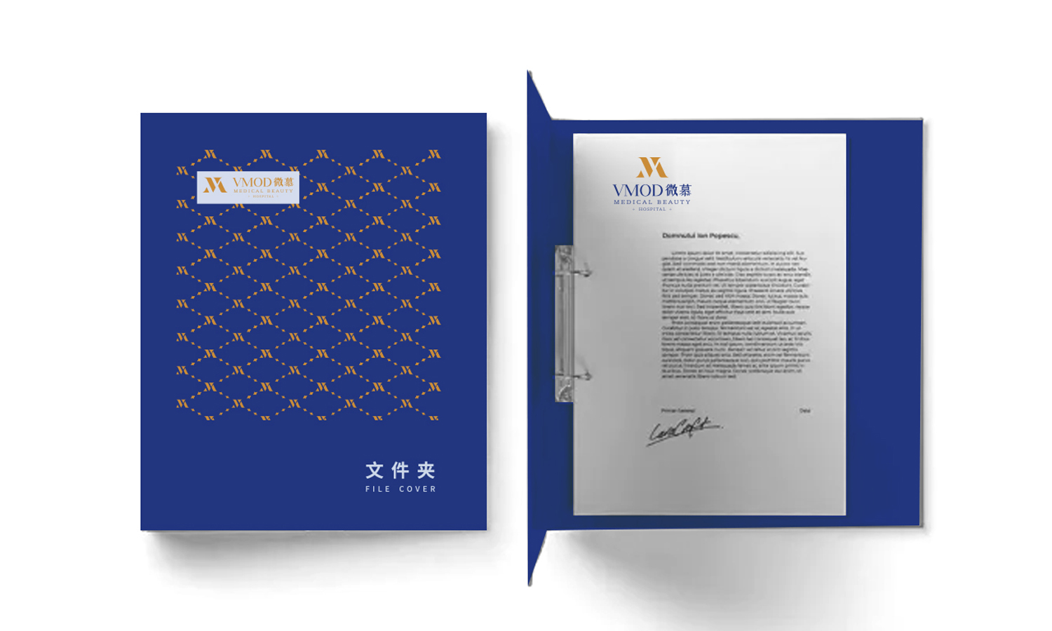 武漢微慕醫療美容整形醫院logo設計vi設計